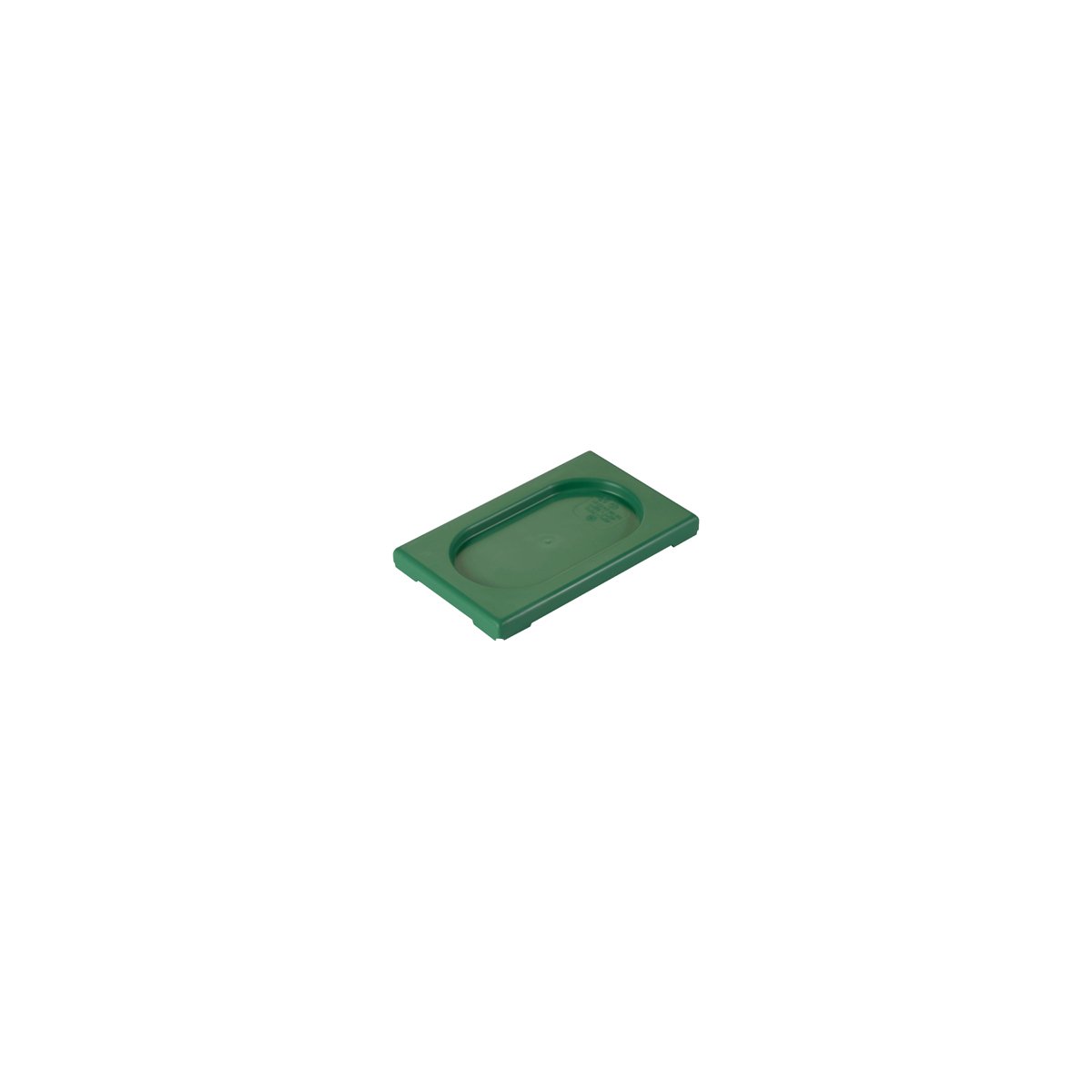 Inox Macel Gastronorm Lid Polypropylene 1/9 GN Green 176x108x20mm