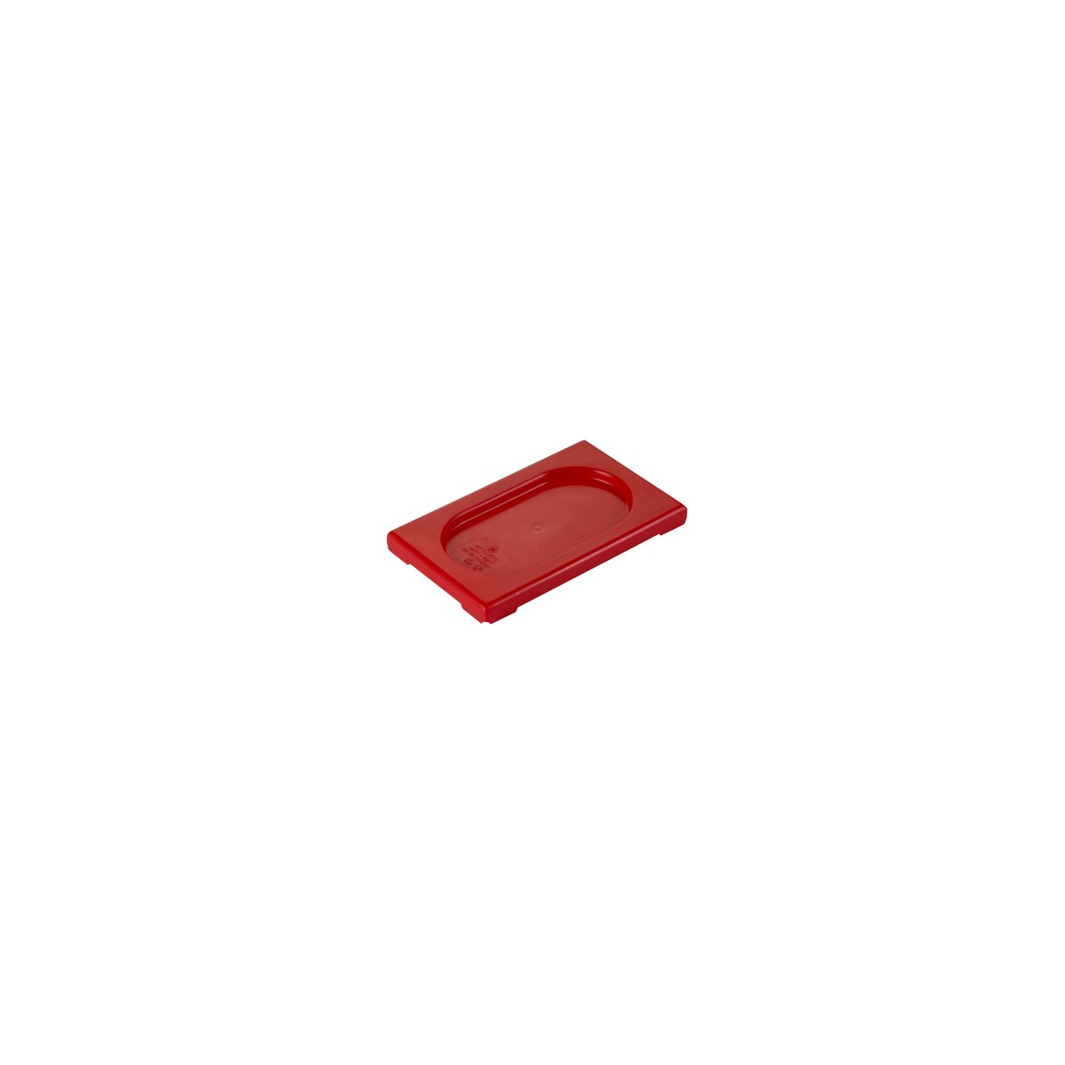Inox Macel Gastronorm Lid Polypropylene 1/9 GN Red 176x108x20mm