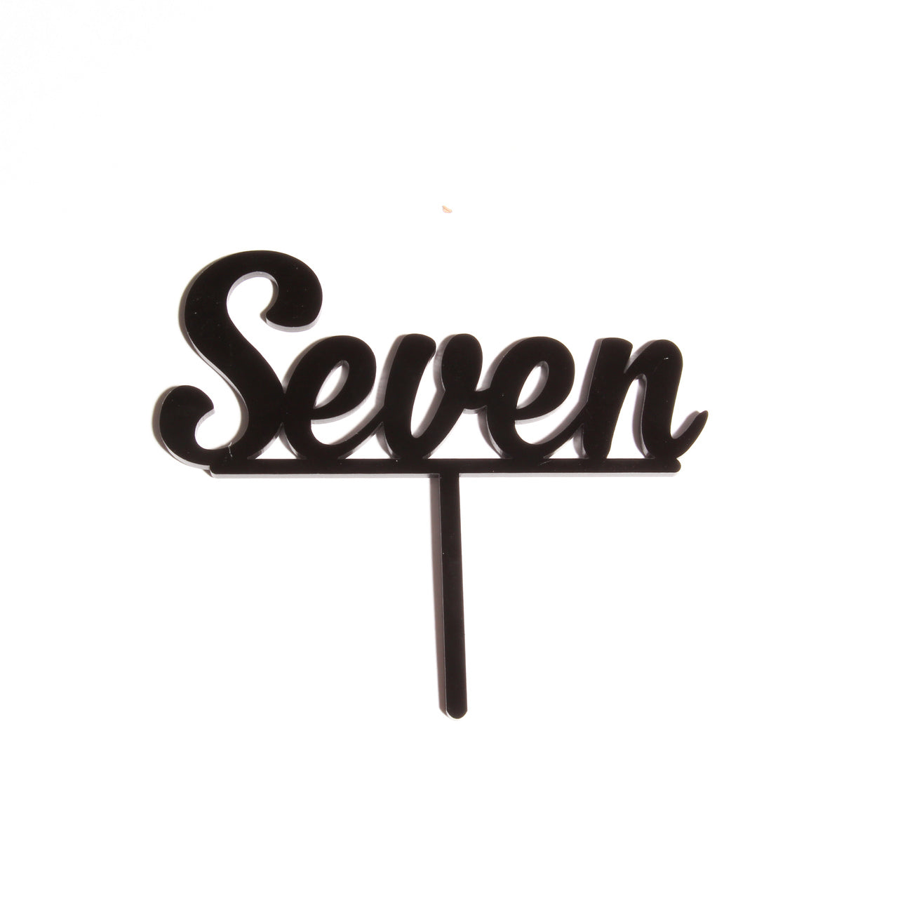 Sugar Crafty Number 7 Cake Topper Black