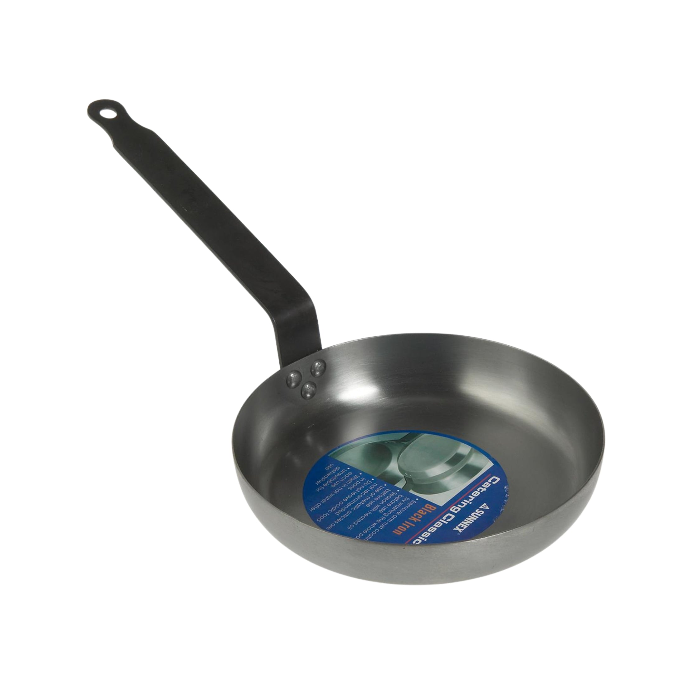 Sunnex Black Iron Omelette Pan 250mm