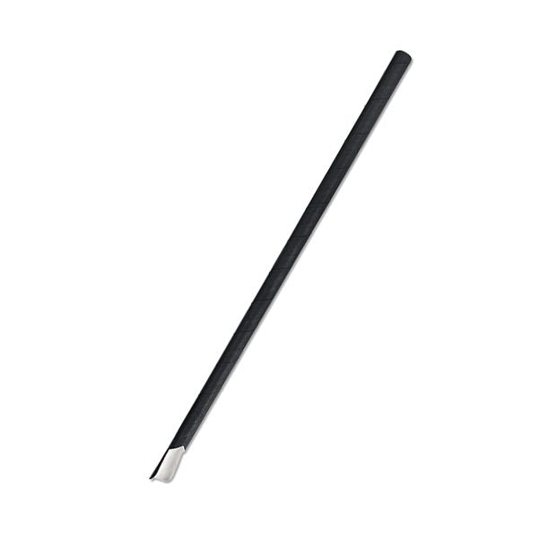 ecoware Paper Straw Spoon All Black (Carton of 2500)