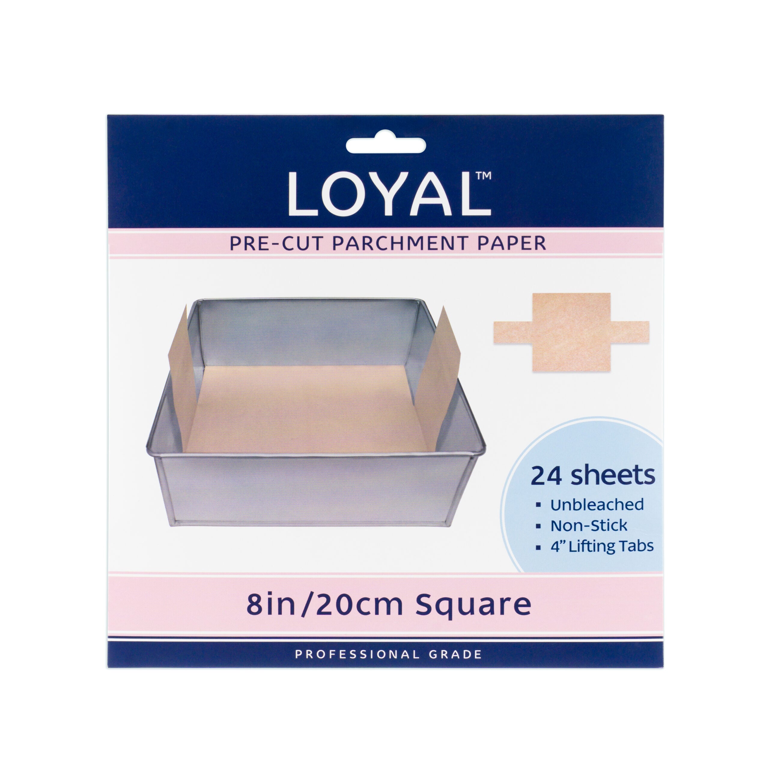 LOYAL Pre-Cut Paper Square with Tabs 200mm