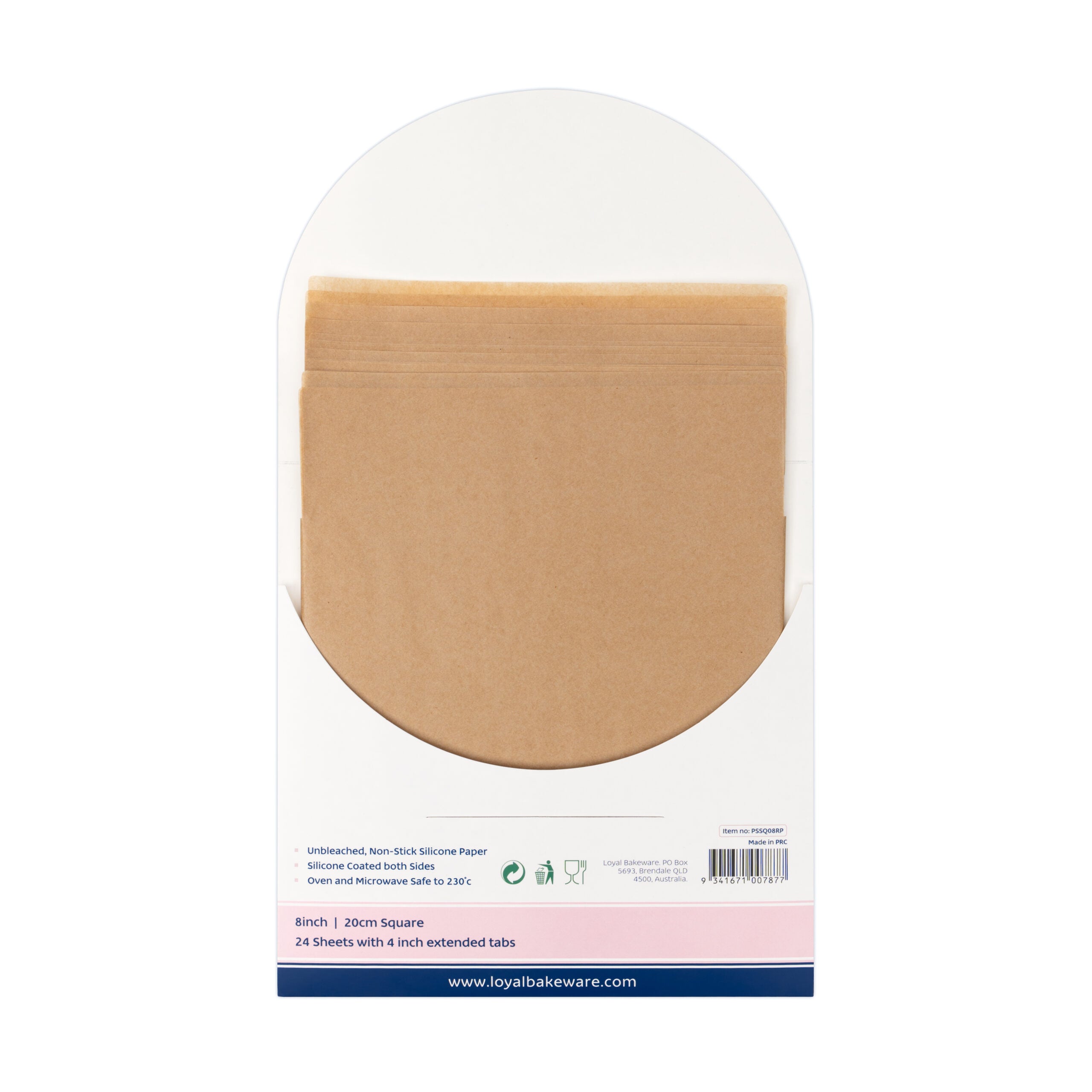 LOYAL Pre-Cut Paper Square with Tabs 200mm