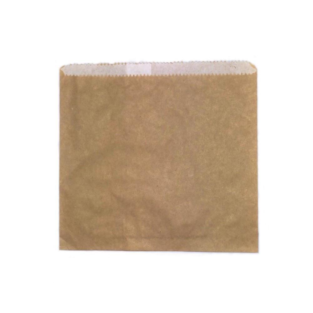 Pak No.1 Square Brown Greaseproof Lined Paper Bag (500 Pack)