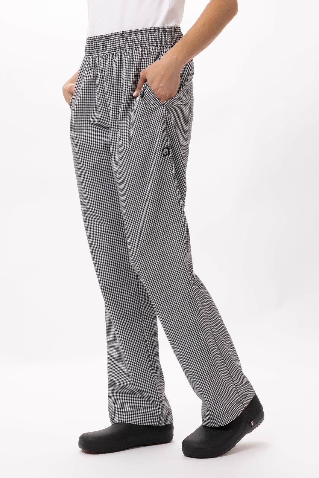 Chef Works Essential Baggy Women's Chef Pants - Small Check