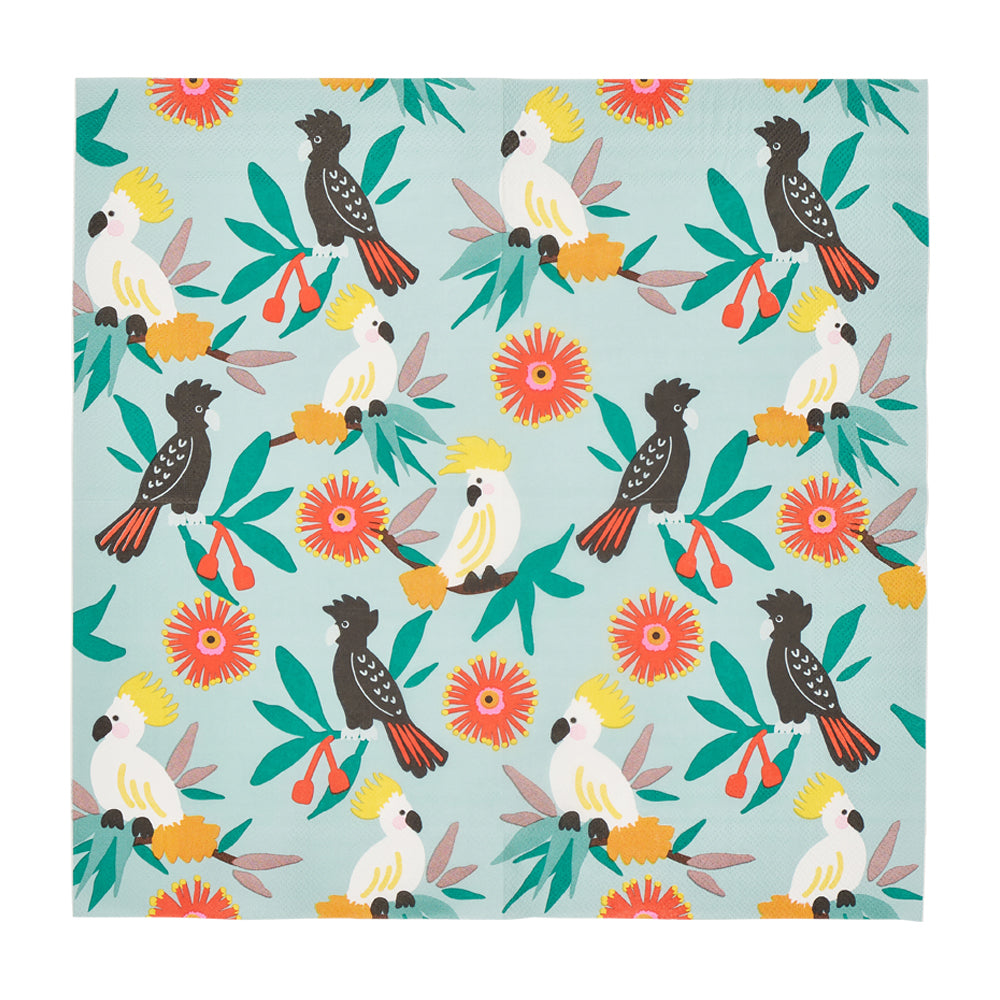 Annabel Trends Paper Napkins 20pc Cockatoos