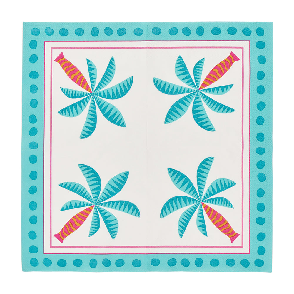 Annabel Trends Paper Napkins 20pc Fiesta Palm
