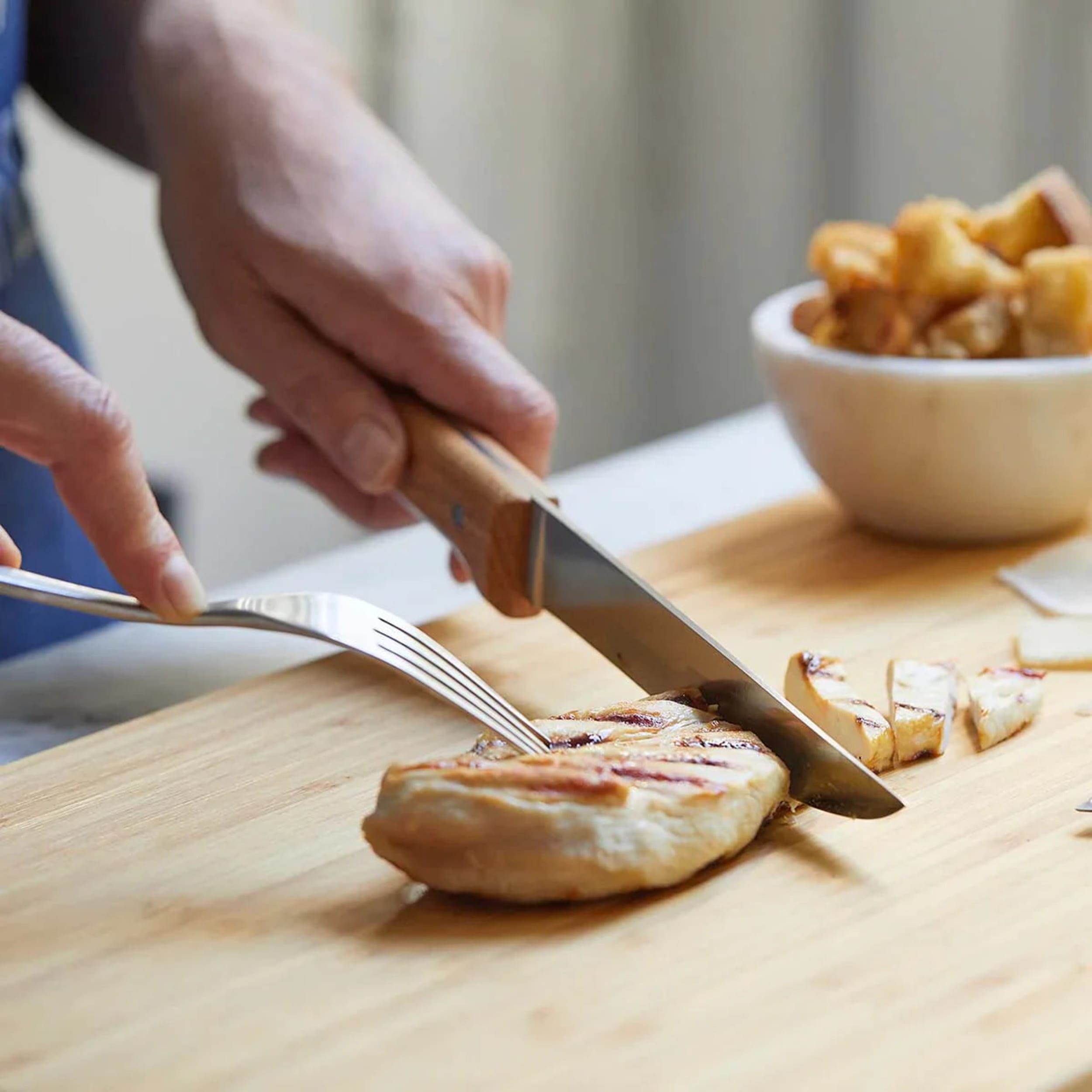 Opinel Parallèle No.120 Carving Knife Beech