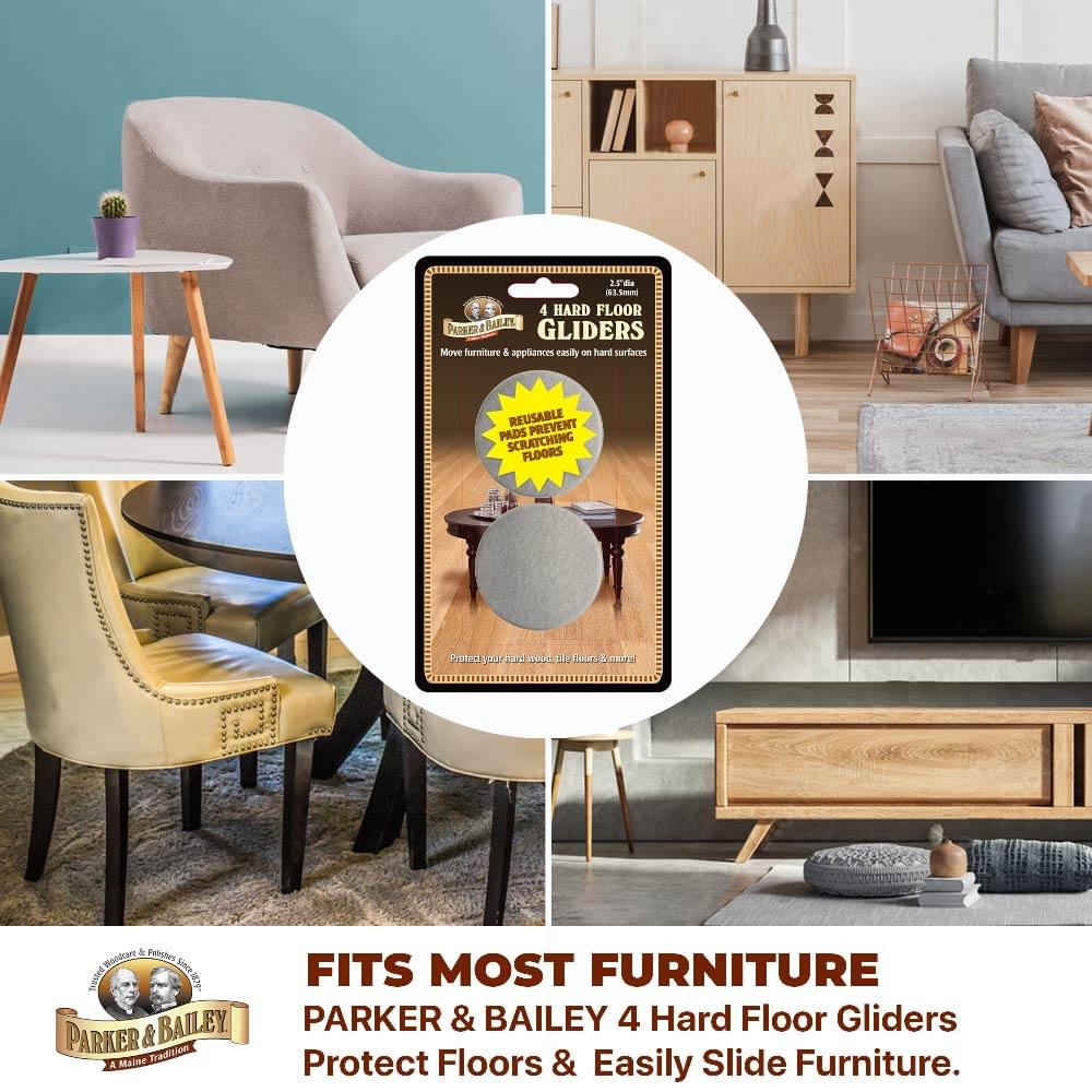 Parker & Bailey Hard Floor Gliders (4pc)