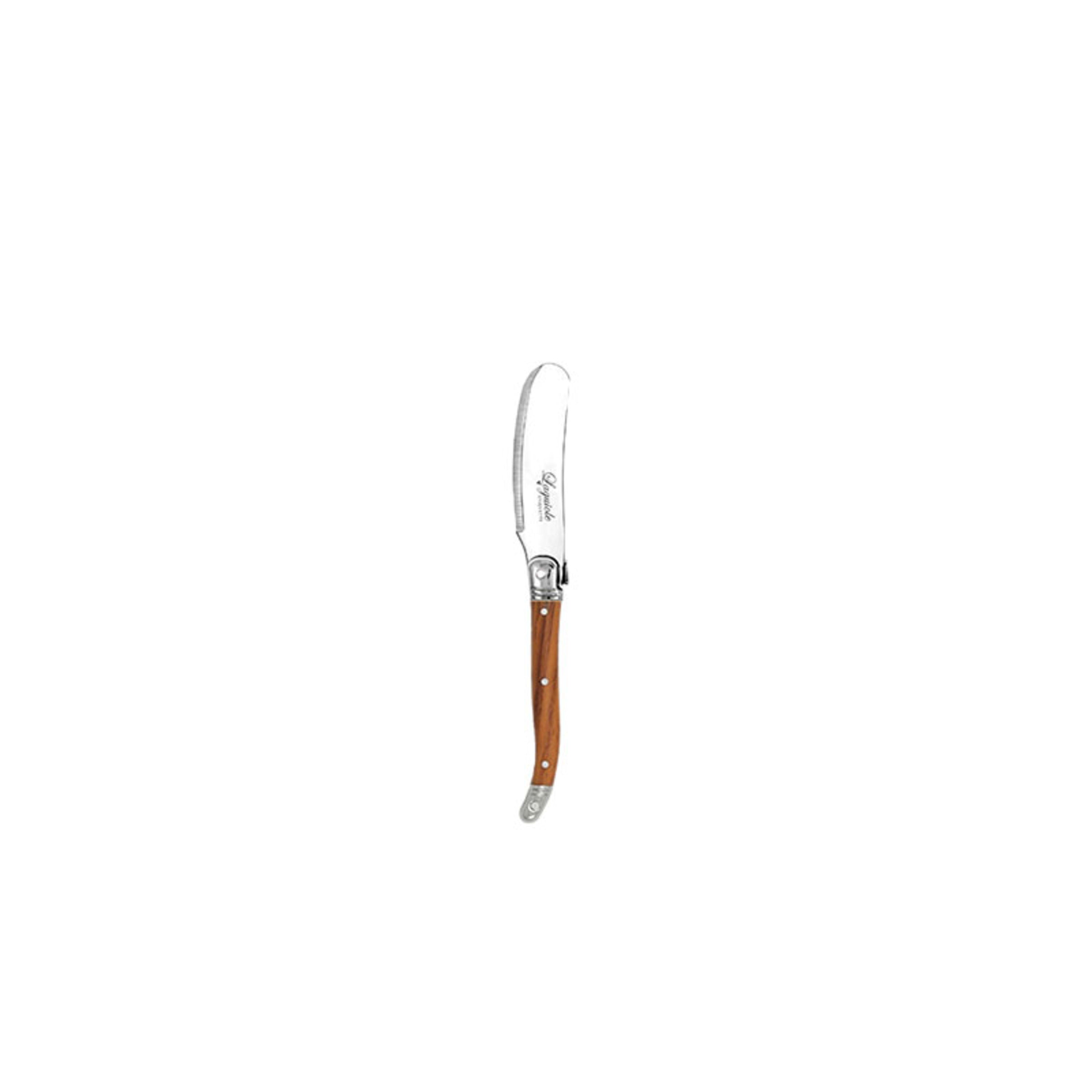 Laguiole Etiquette Pate Knife 12 Pack - Wooden