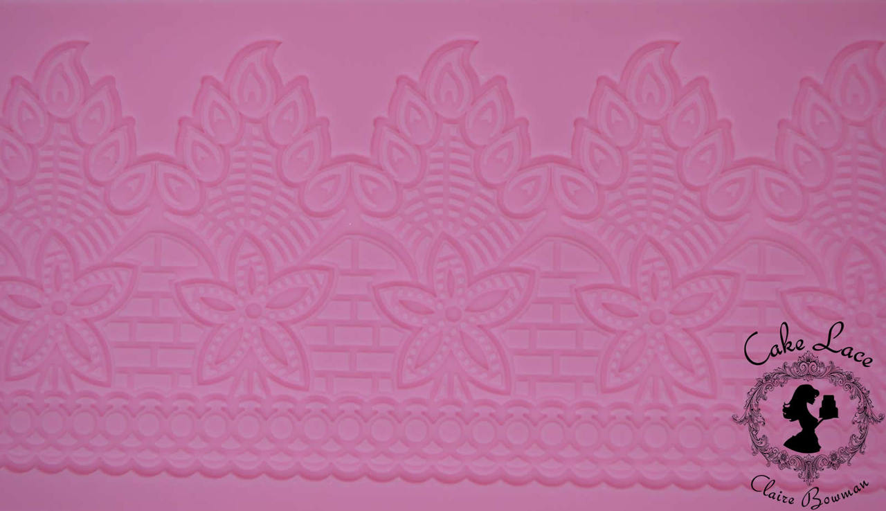 Claire Bowman Cake Lace Peacock 3D Cake Lace Mat