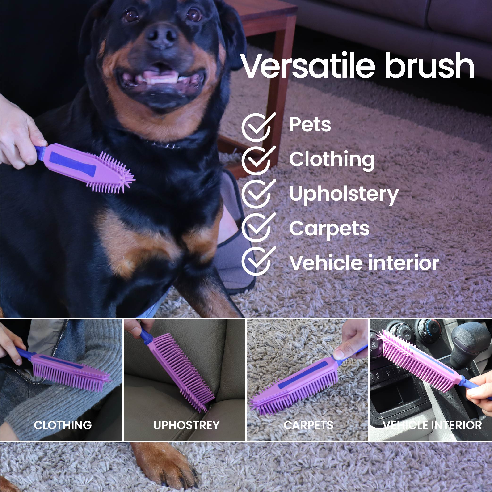 White Magic Pet Hair Brush