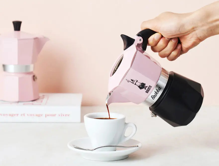 Bialetti Brikka Candy Pink 2 Cup (100ml) Stovetop Coffee Maker