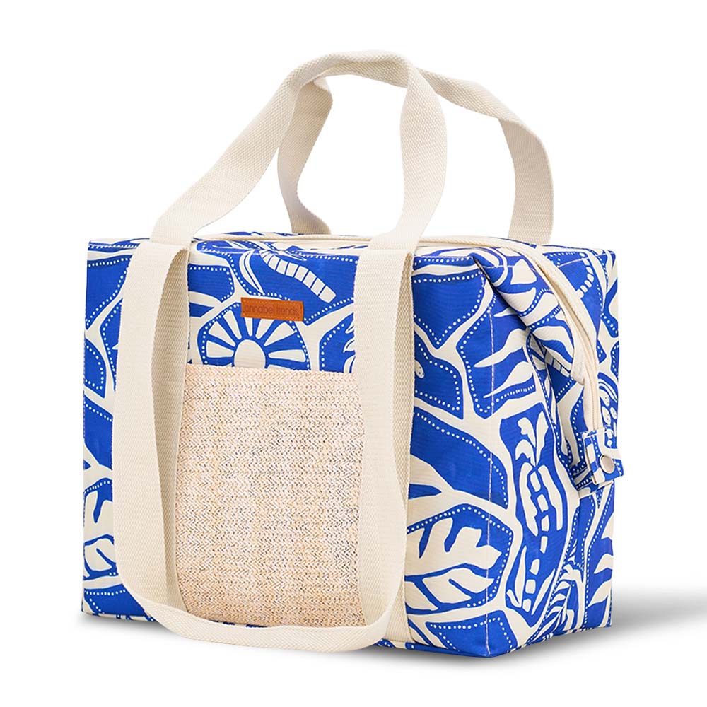 Annabel Trends Picnic Cooler Bag Box Rattan Detail Tiki Island