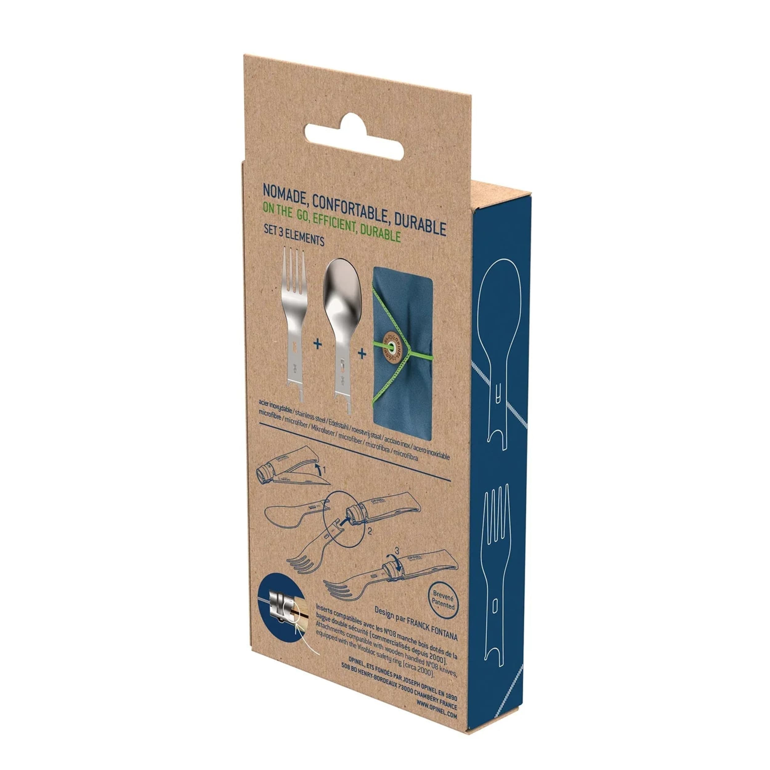 Opinel Picnic Plus Insert 3 Piece Set