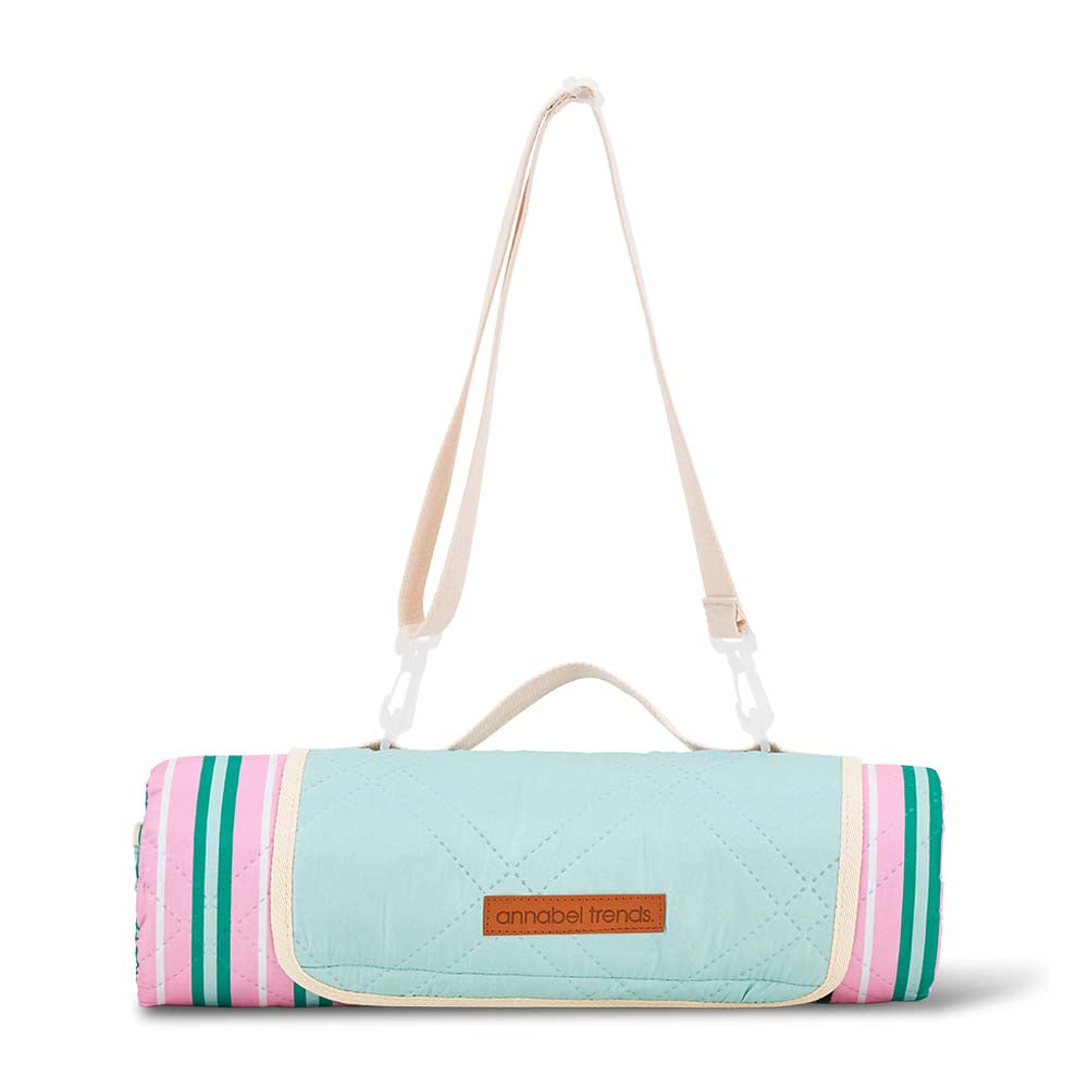 Annabel Trends Picnic Mat Round Blue Oasis