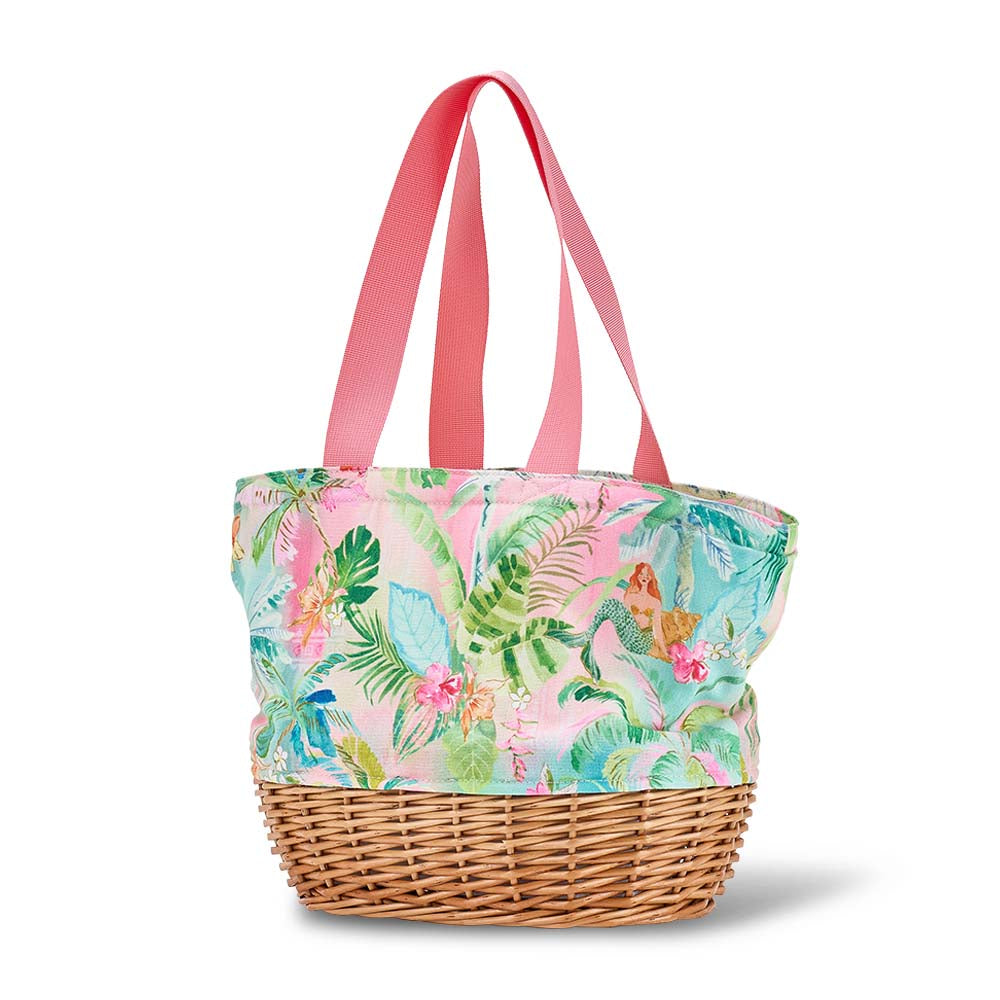 Annabel Trends Picnic Lunch Bag Wicker Golden Wattle