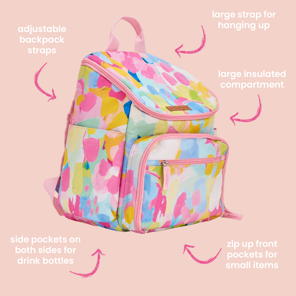 Annabel Trends Picnic Lunch Bag Backpack Good Vibes