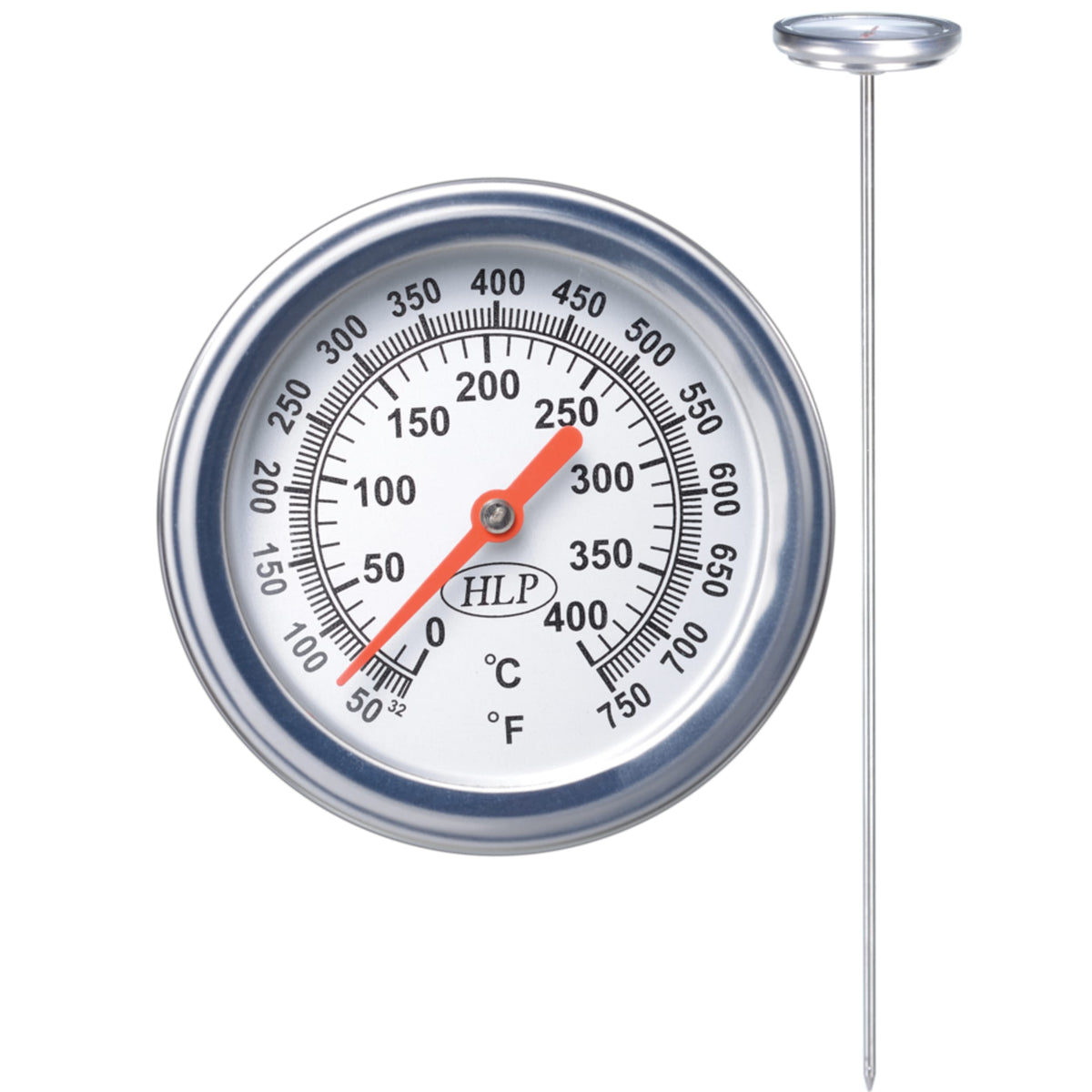 HLP Pizza Long Wood & Gas Oven Thermometer 30cm