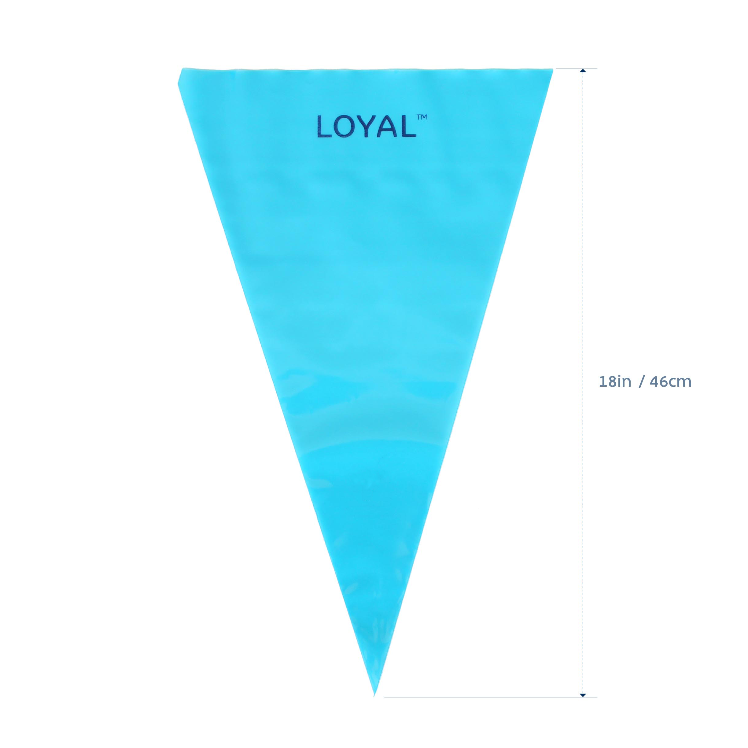 LOYAL Disposable Piping Bags Blue 18 Inch 100 Piece