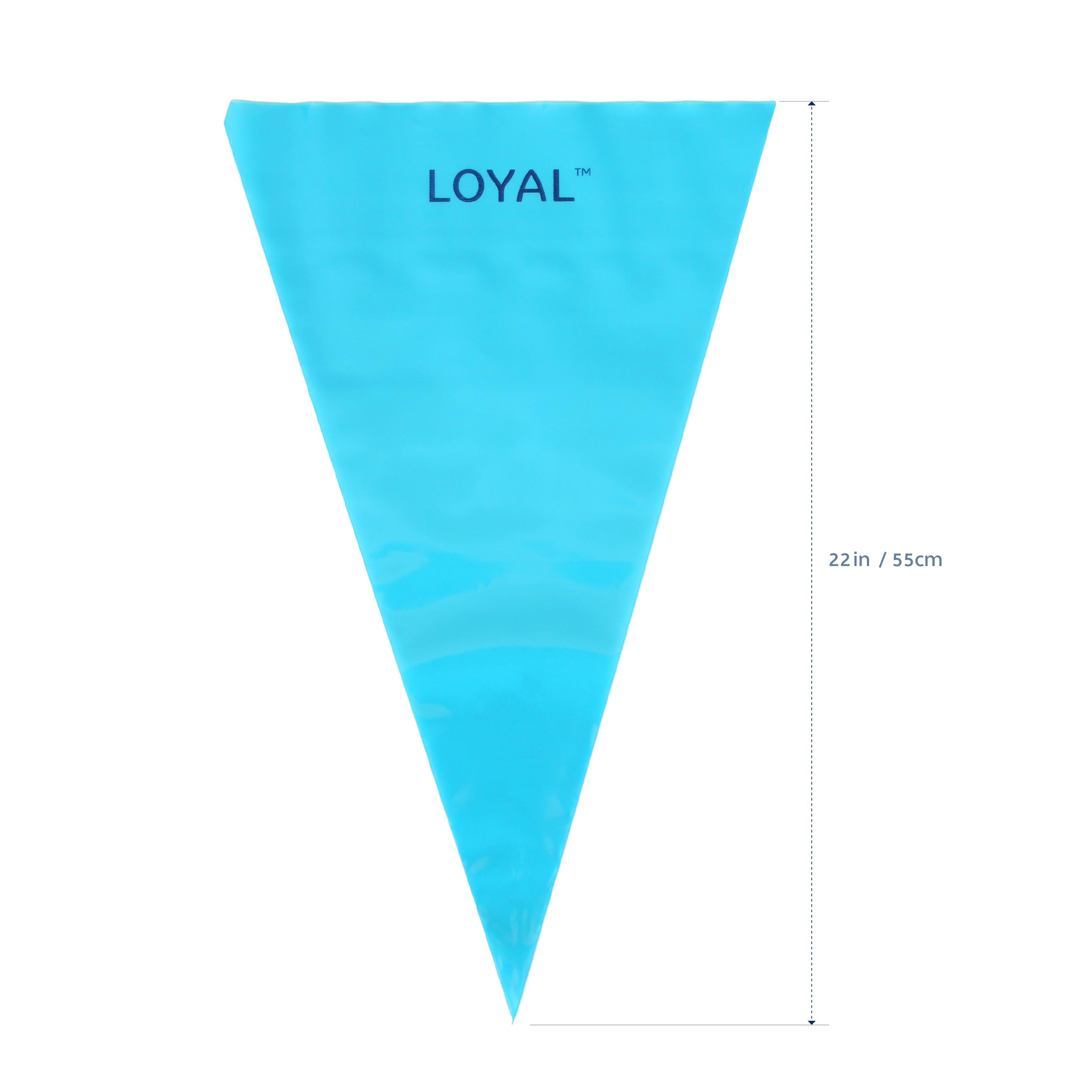 LOYAL Disposable Piping Bags Blue 22 Inch 100 Piece