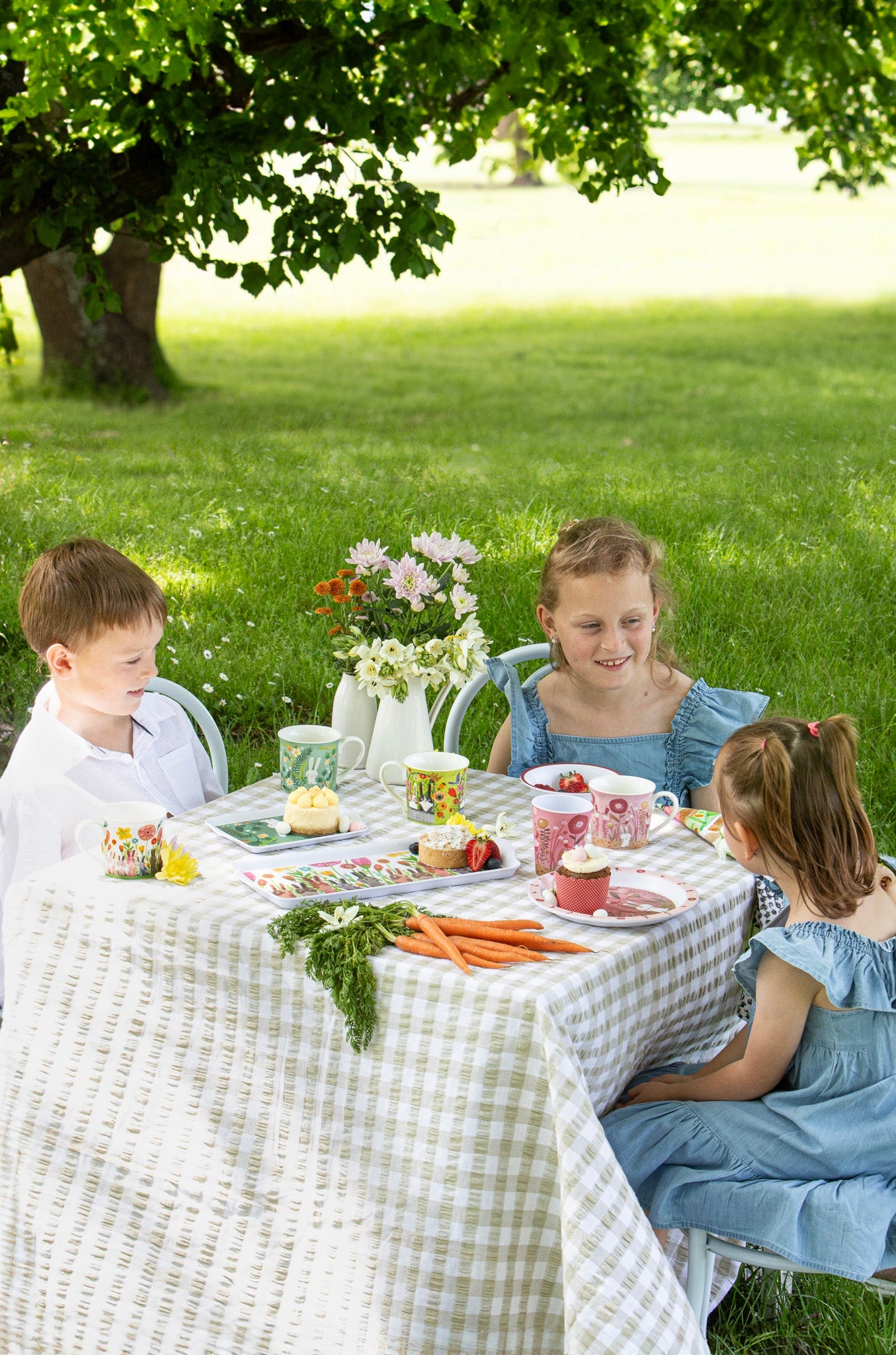 Ashdene Playful Bunnies Garden 3pc Kids Dinner Set