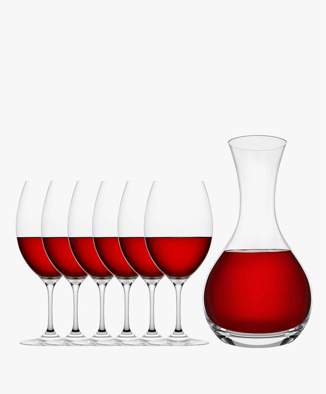 Plumm The RED Glass & La Trobe Decanter Gift Set - Set Of 6