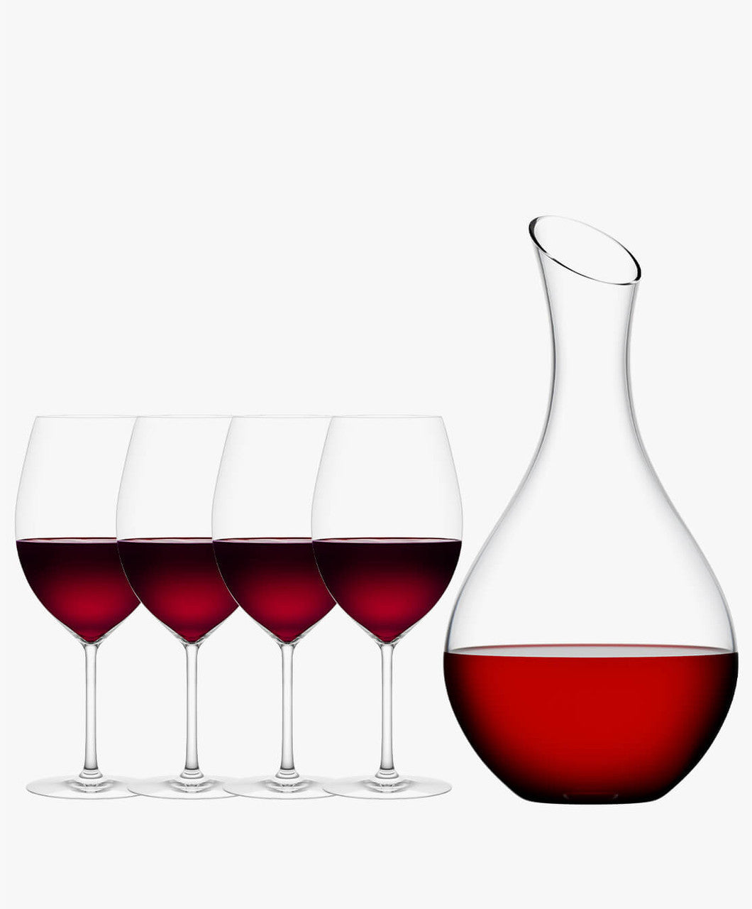 Plumm RED A & Spring Decanter Gift Set - Set Of 4