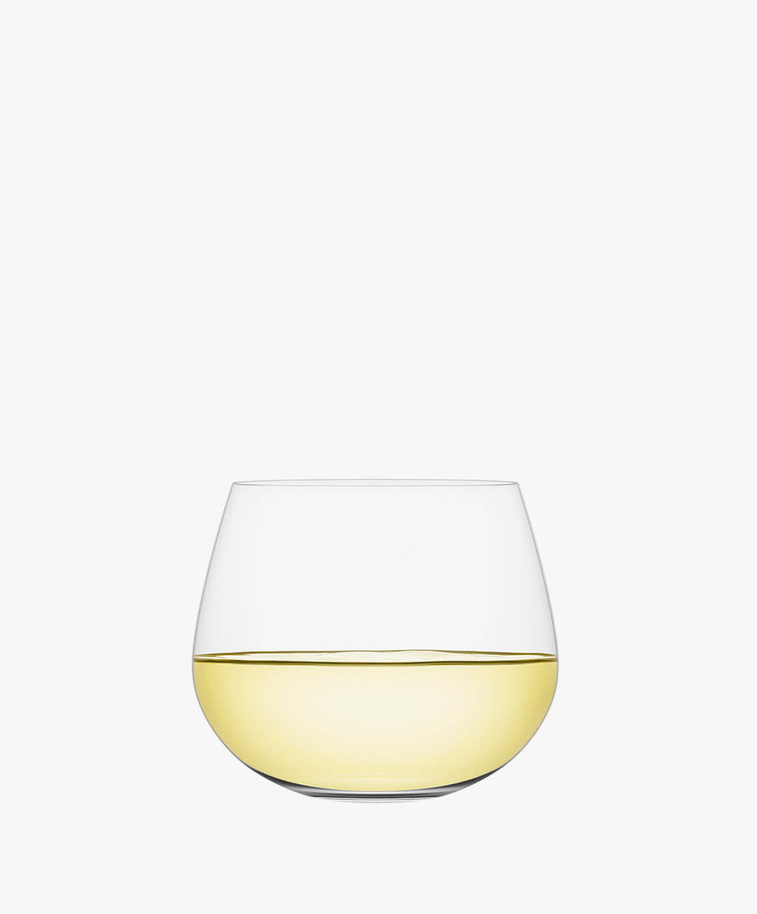 Plumm Stemless WHITE B+ Wine Glass (Set of 4)