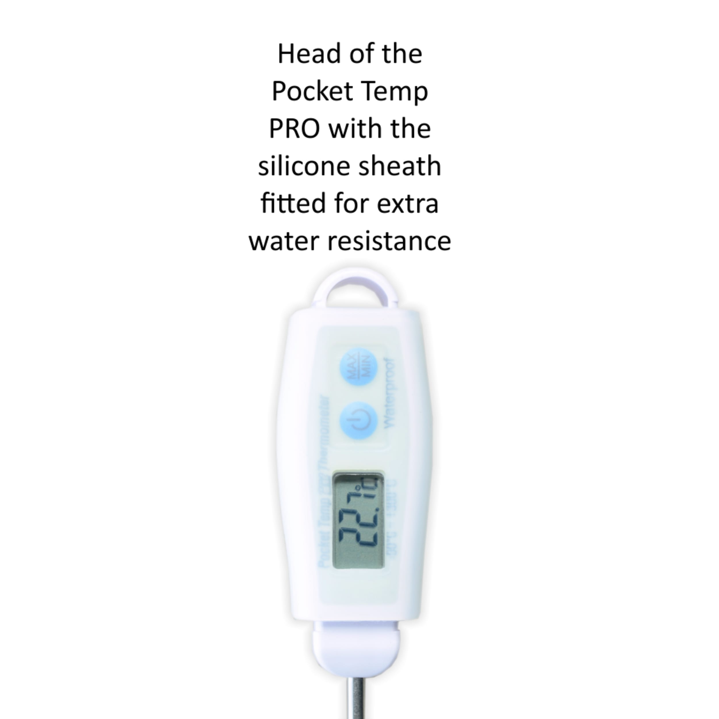 HLP Pocket Temp Pro Waterproof Probe Thermometer Green with Calibration Certificate