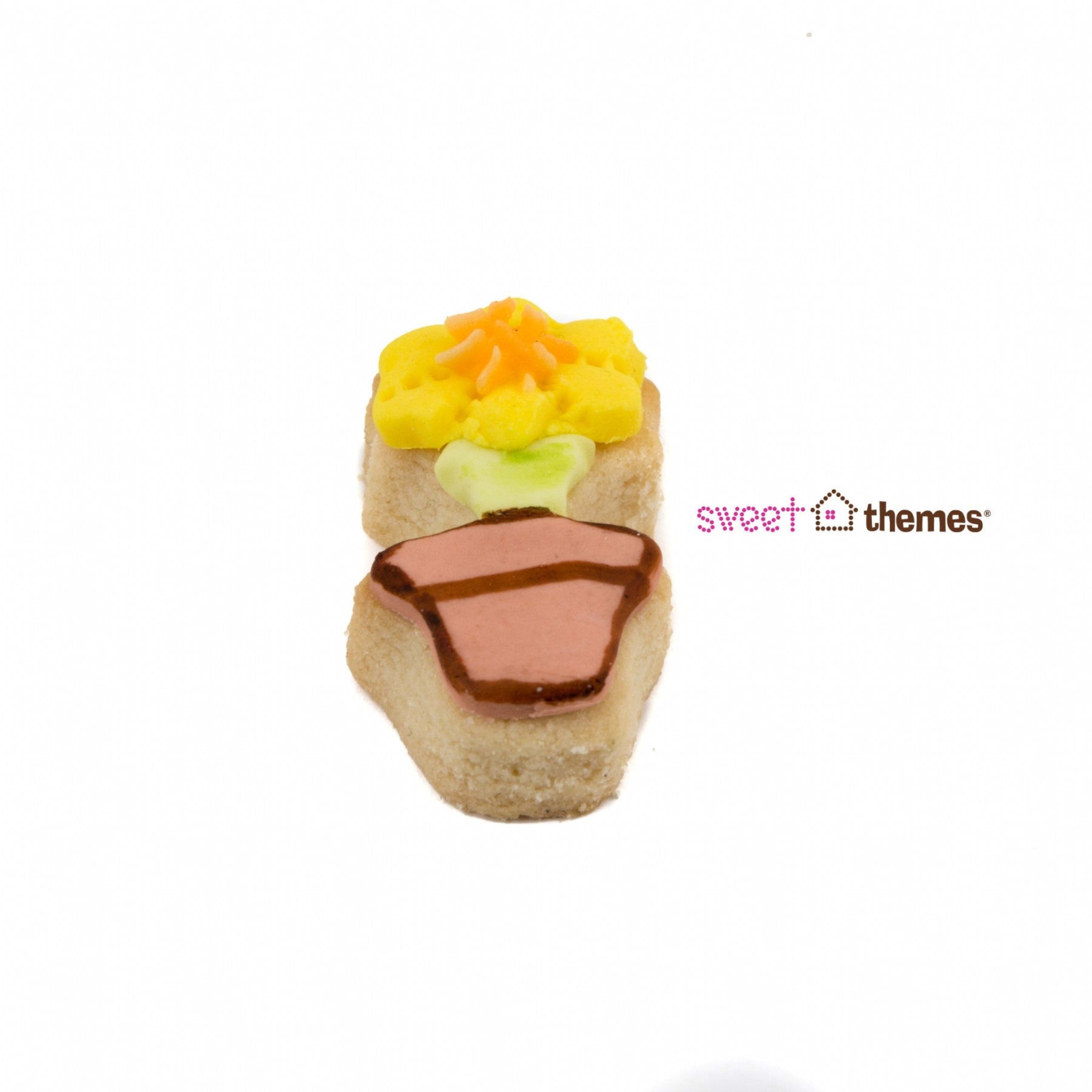 Sweet Themes Mini Potted Flower Cookie Cutter