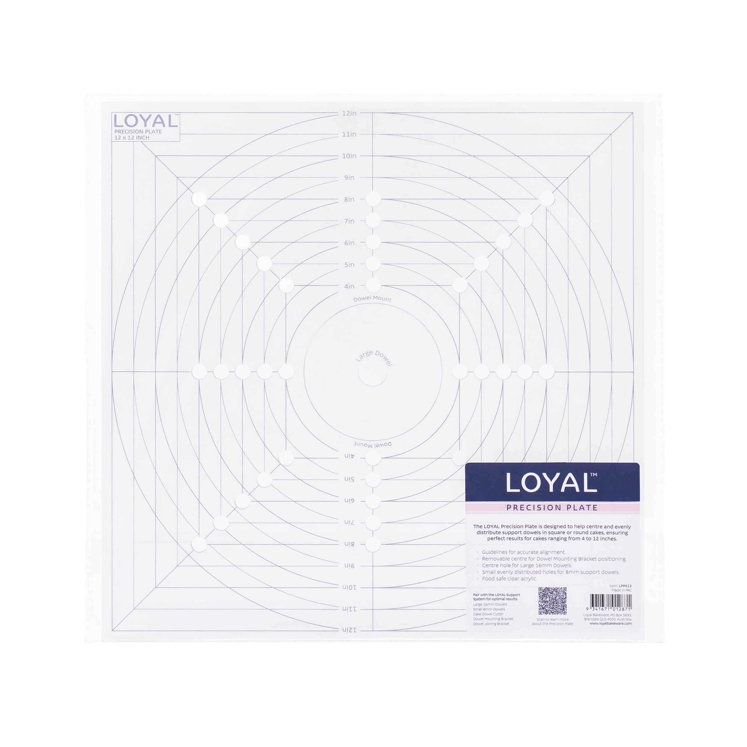 LOYAL Precision Plate 12 x 12 Inch