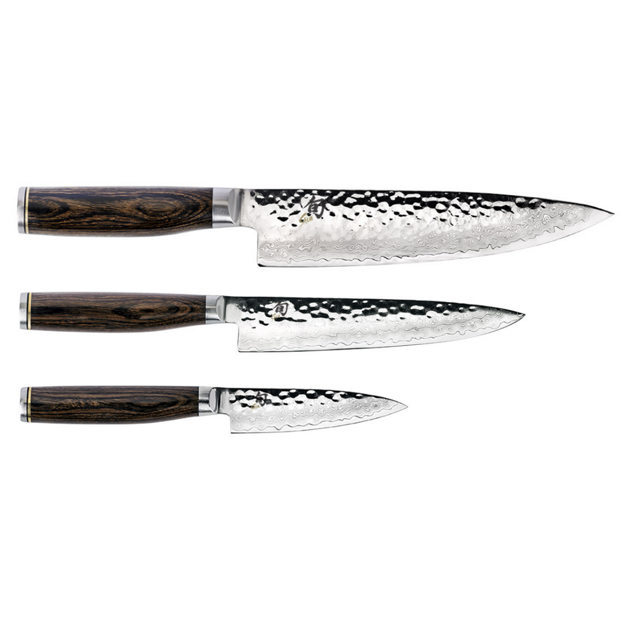 Shun Premier 3 Piece Chefs Knife Set 700 701 706