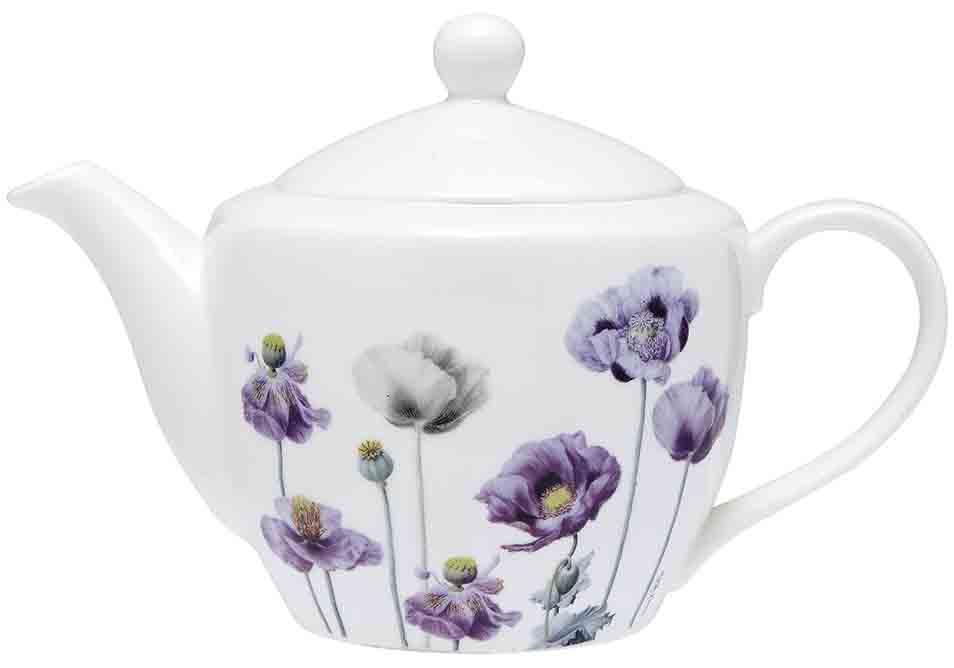 Ashdene Purple Poppies AWM 600ml Teapot