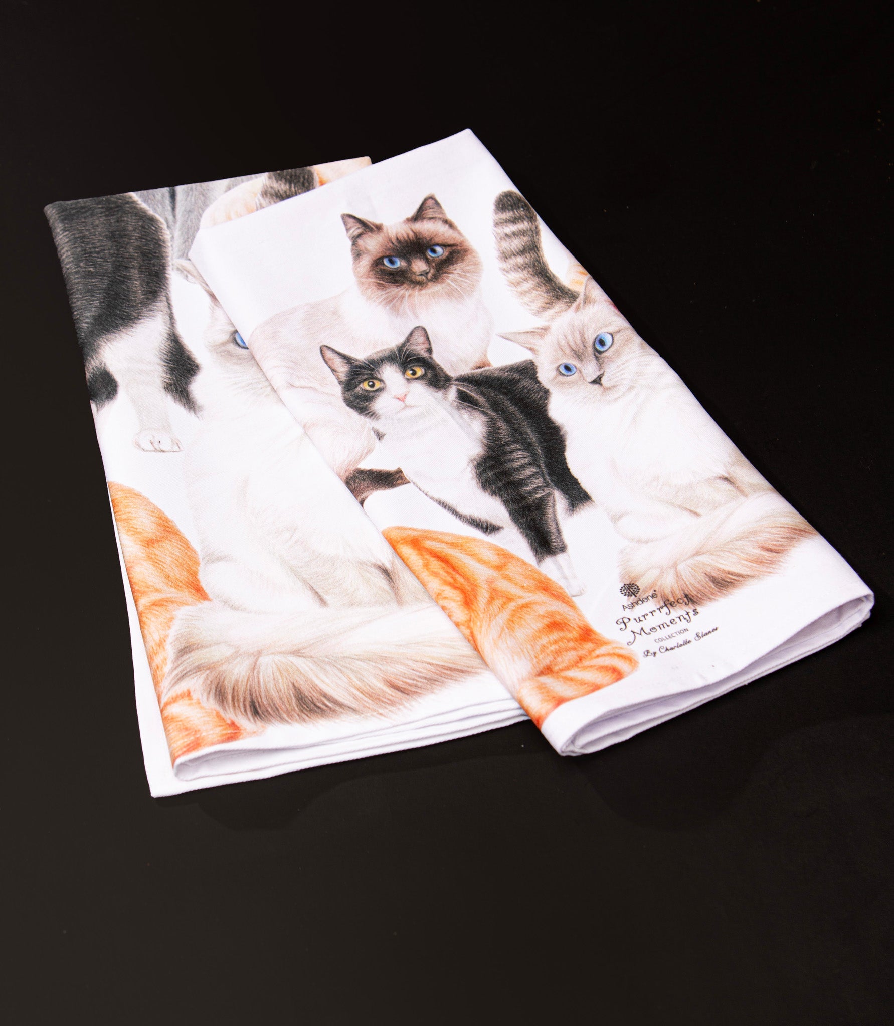 Ashdene Purrrfect Moments 2pk Kitchen Towel