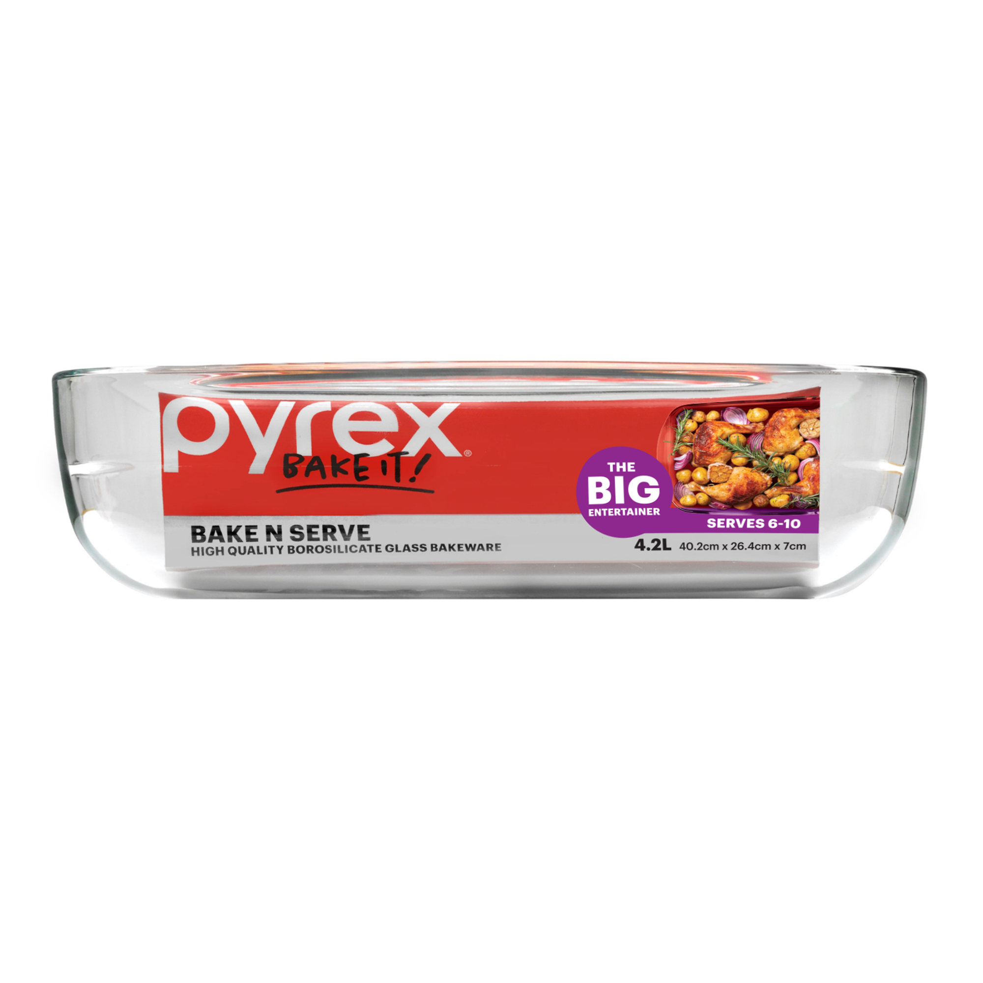 Pyrex Bake N Serve Rectangle Baking Dish (4.2L)
