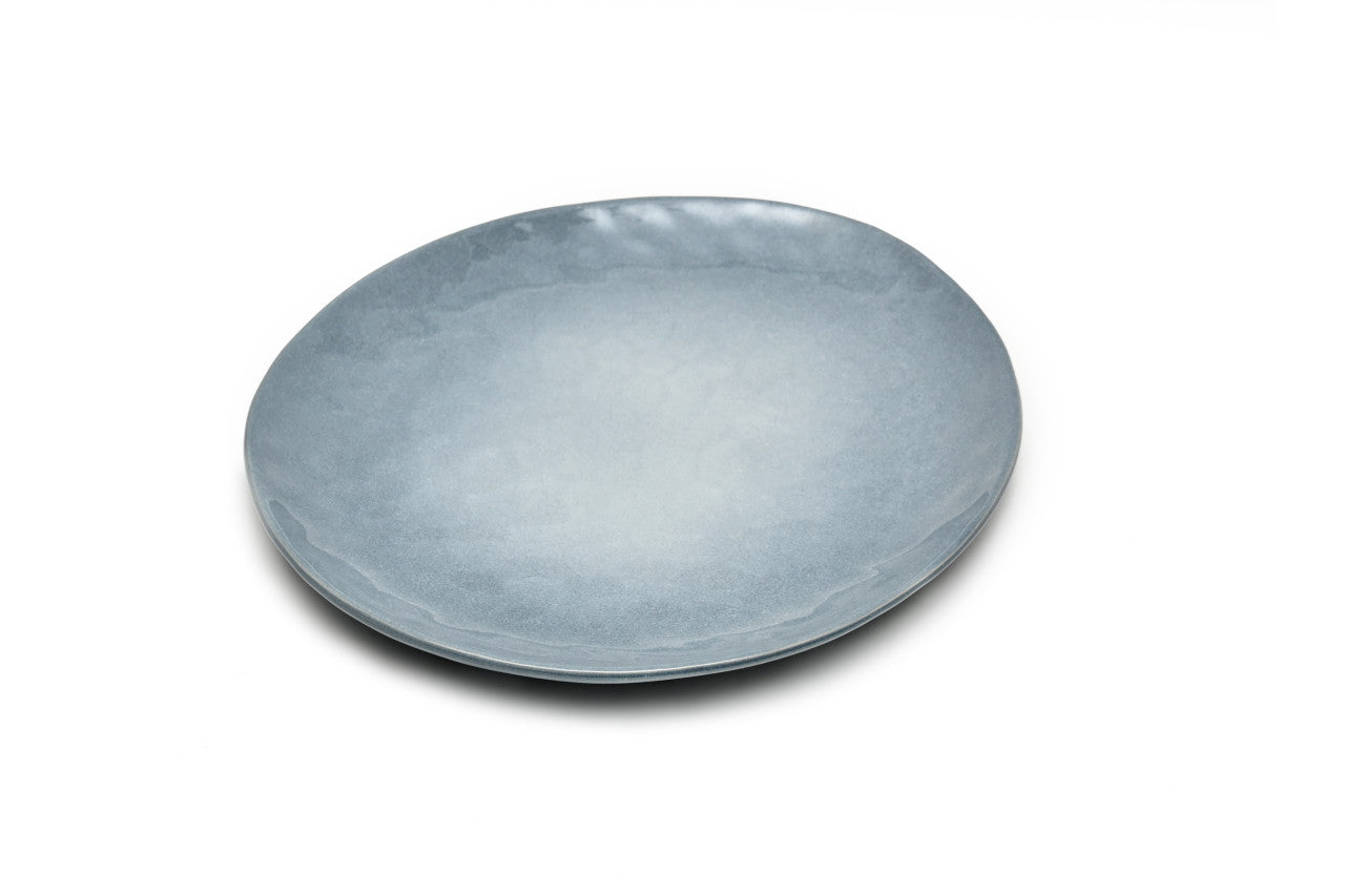 St. Clare Round Plate 35x30 cm - Reactive Blue