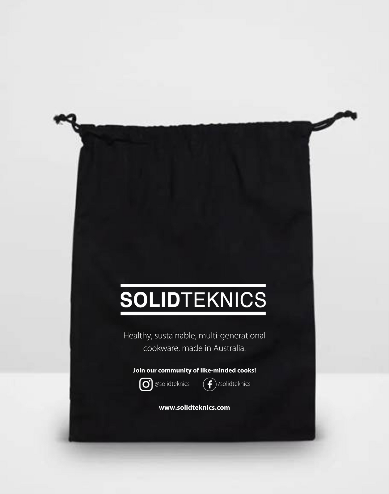 Solidteknics LARGE Calico Bag - BLACK: Suitable for storing most sizes