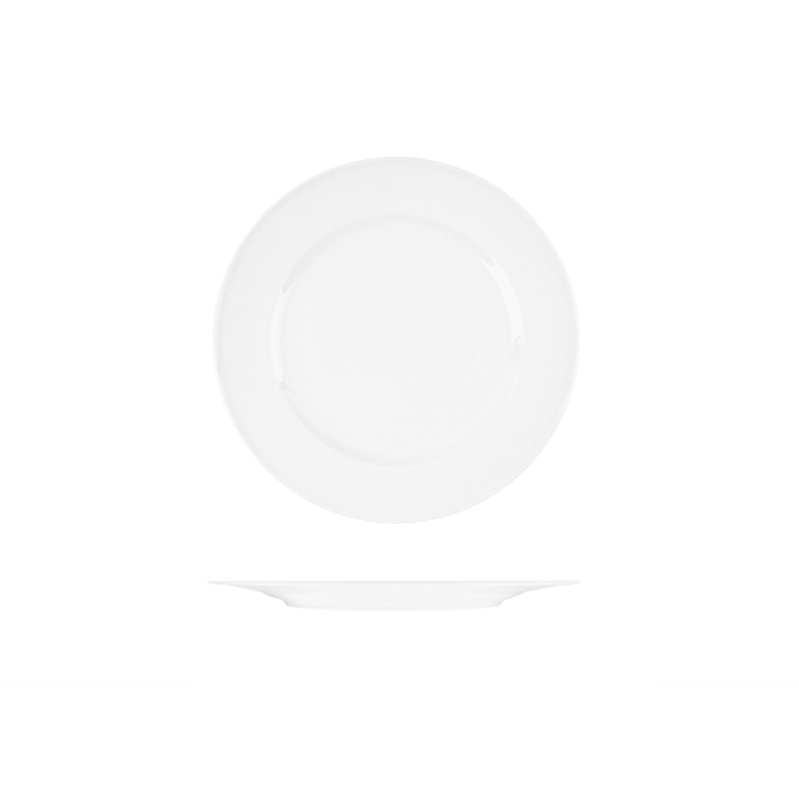 RAK Bravura Round Plate - Wide Rim (230mm - White)