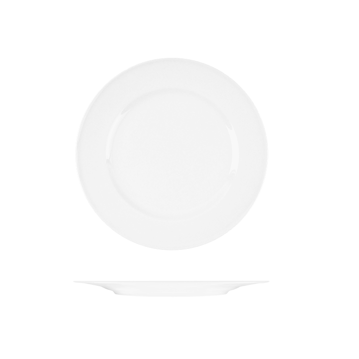 RAK Bravura Round Plate - Wide Rim (260mm - White)