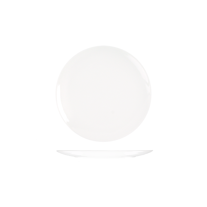 RAK Bravura Round Flat Coupe Plate (170mm - White)