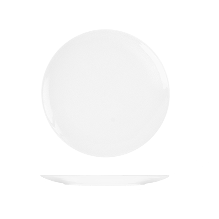 RAK Bravura Round Flat Coupe Plate (230mm - White)
