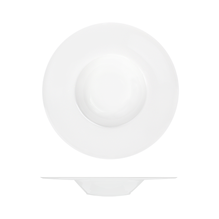 RAK Bravura Gourmet Bowl - Wide Rim (250mm - White)