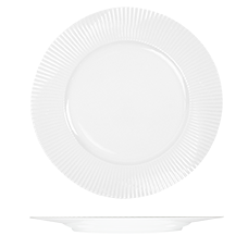 RAK Spectra Round Plate - Flat Wide Rim (330mm - White)