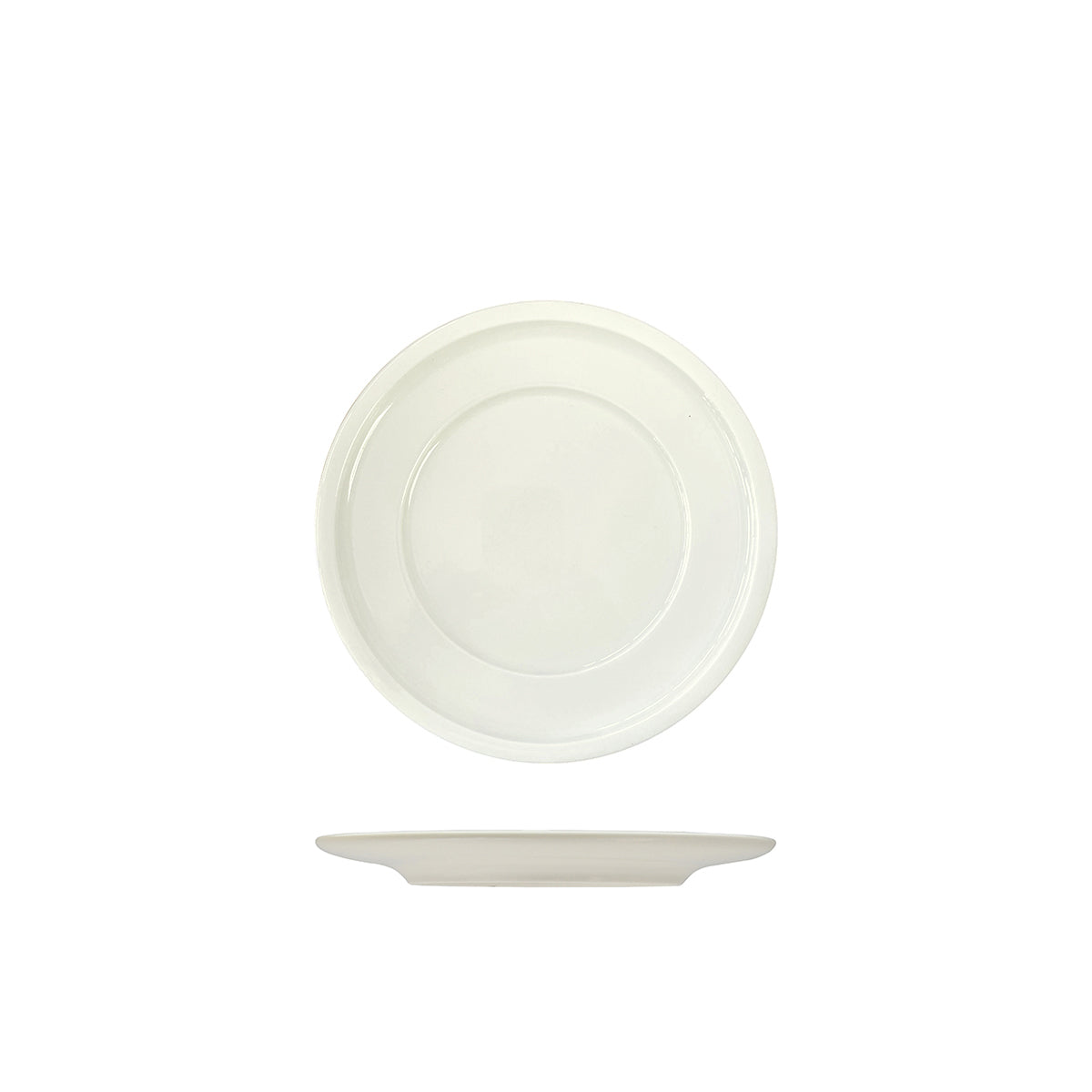 RAK Rakstone Ivory Round Plate - Wide Rim (160mm)