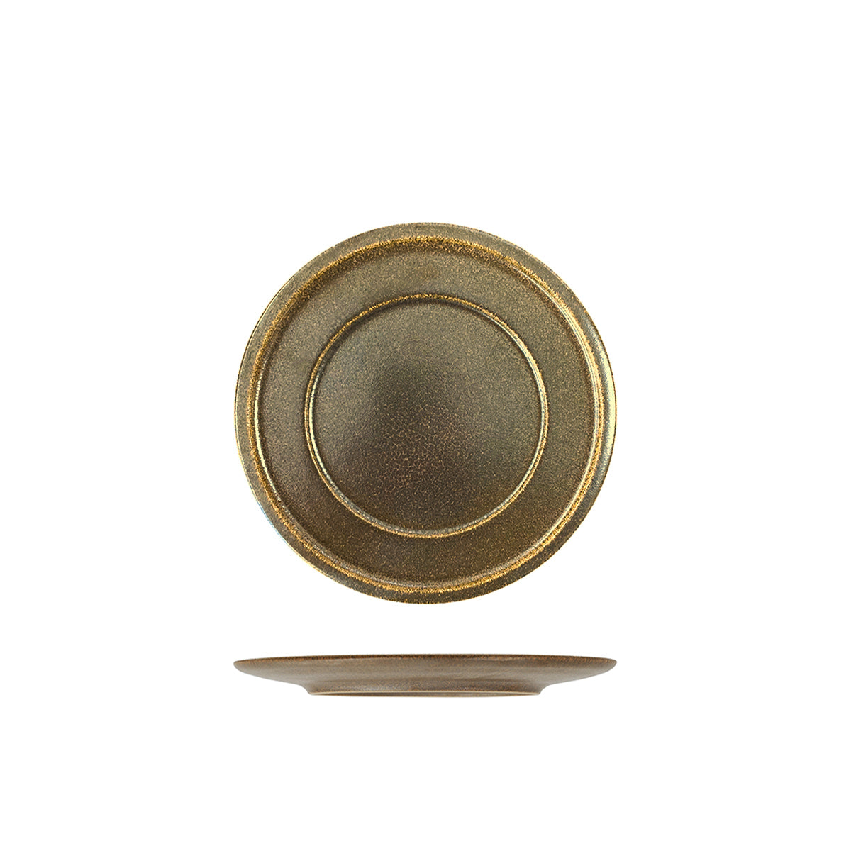 RAK Rakstone Rust Round Plate - Wide Rim (240mm)
