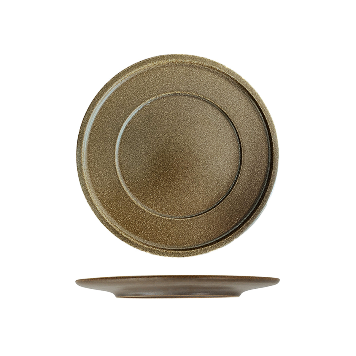 RAK Rakstone Rust Round Plate - Wide Rim (280mm)