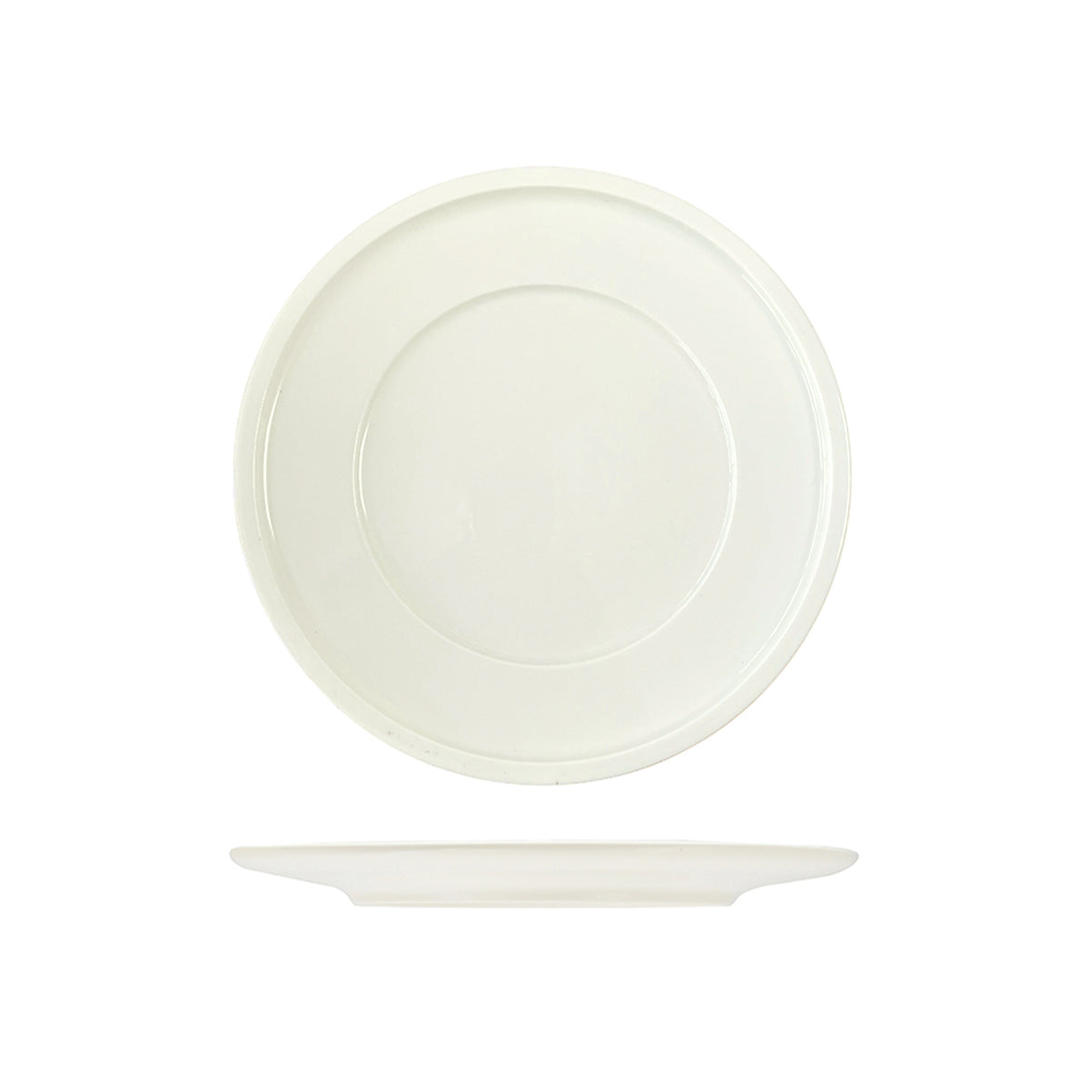RAK Rakstone Ivory Round Plate - Wide Rim (280mm)