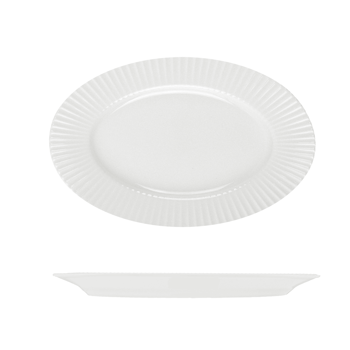 RAK Metropolis Oval Coupe Platter (320mm - White)