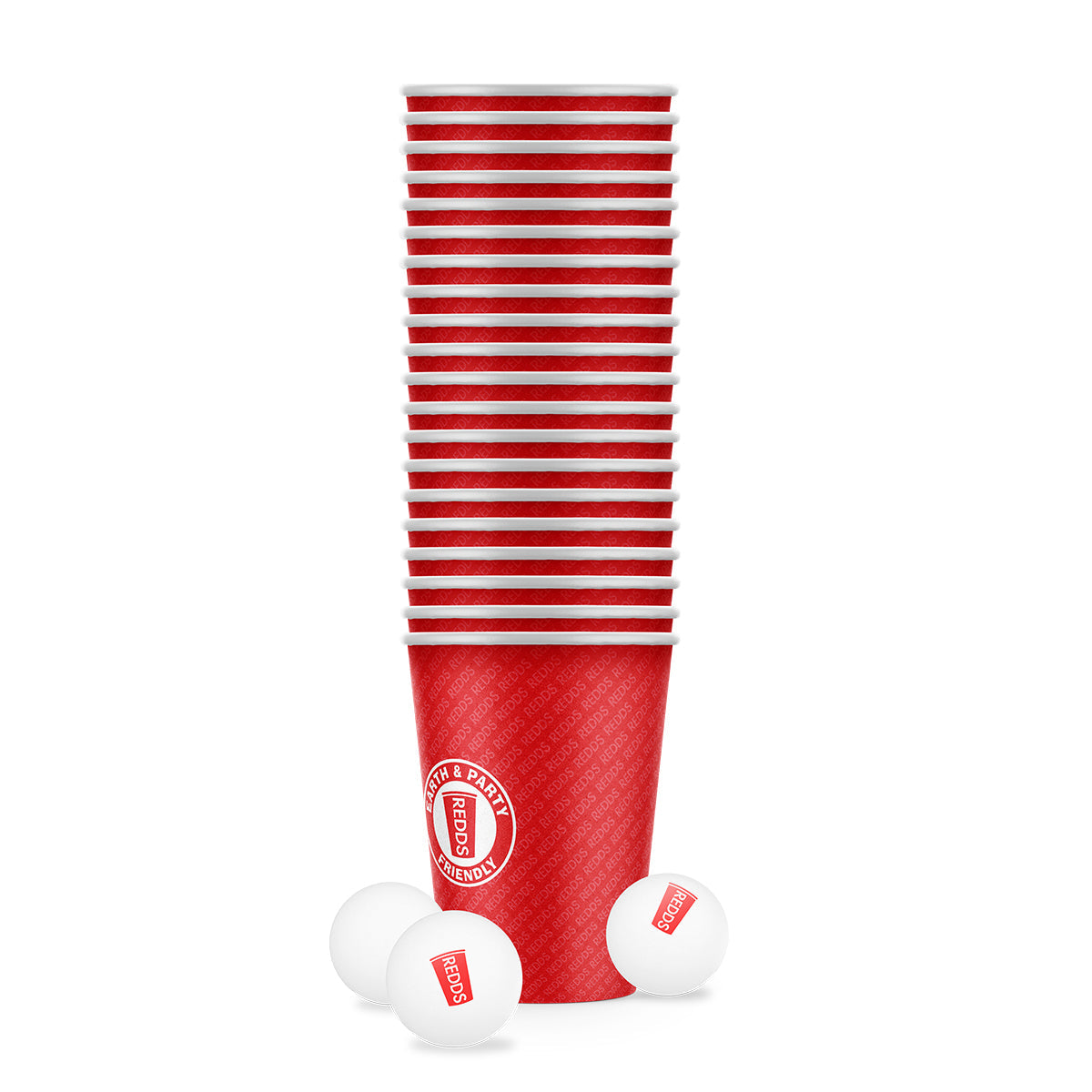 Redds Paper Cup Pong Pack with w. Ping Pong Balls 425ml